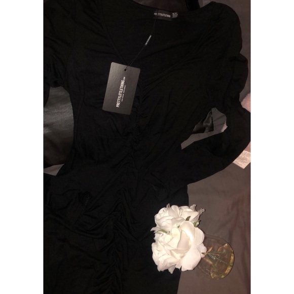 Black Long Sleeve PLT Dress - Picture 3 of 3